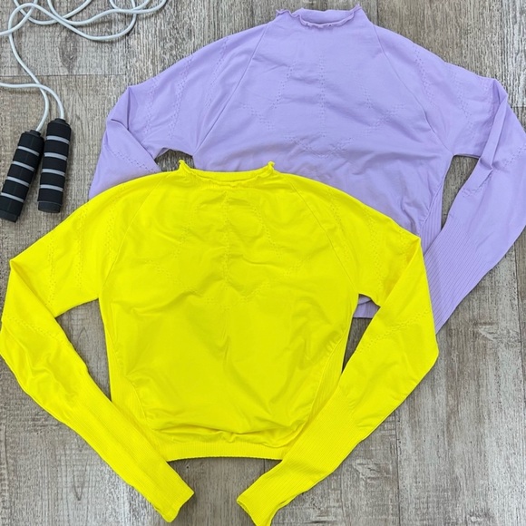 2 Free People Good Karma High Neck Long Sleeve tops. - Picture 4 of 9